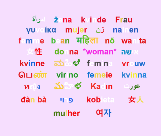 Name For Woman In Other Languages